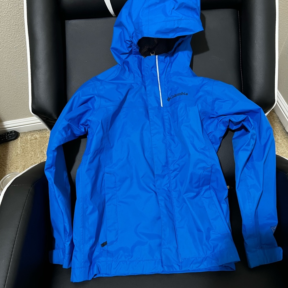 Columbia rain jacket - Youth XS (6/7) Waterproof 100% Nylon shell 100% polyester